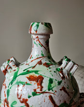 Load image into Gallery viewer, Grande fiasca in terracotta maculata ingobbiata primi &#39;900
