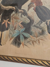 Load image into Gallery viewer, Disegno incorniciato con uccelli tropicali 25x35cm
