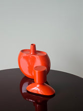 Load image into Gallery viewer, Vaso con coperchio arancione anni &#39;60
