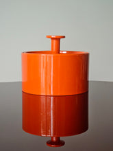 Load image into Gallery viewer, Biscottiera contenitore Franco Pozzi arancione anni &#39;60
