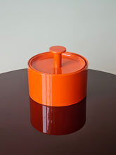 Load image into Gallery viewer, Biscottiera contenitore Franco Pozzi arancione anni &#39;60
