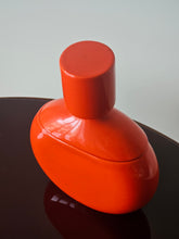 Load image into Gallery viewer, Vaso con coperchio arancione anni &#39;60
