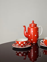 Load image into Gallery viewer, Set da colazione a pois anni 50/60
