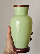 Load image into Gallery viewer, Vaso in vetro opalino dipinto a mano, anni 20
