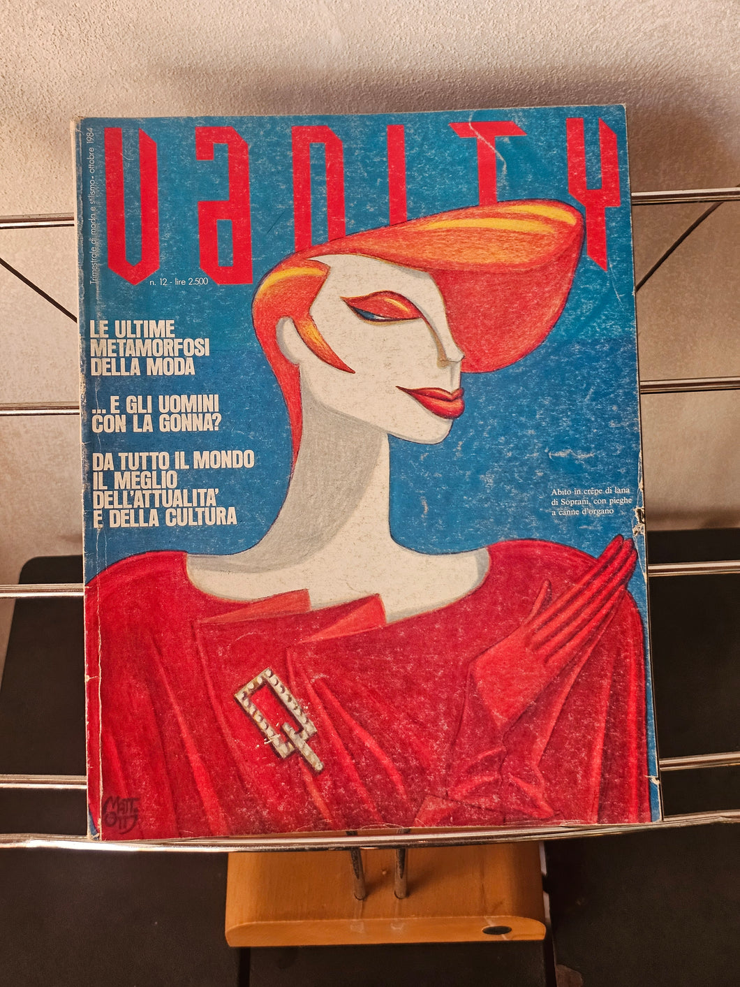 Rivista VANITY Anna Piaggi e Antonio Lopez Condè Nast anni '80
